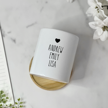 Load image into Gallery viewer, Add words or names on the other side of your pot