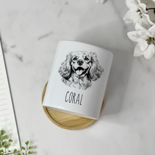 Load image into Gallery viewer, Personalized Dog Planter - Black and white