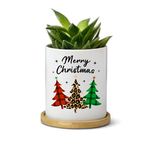 Load image into Gallery viewer, Christmas Trees Merry Christmas Planter