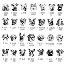 Load image into Gallery viewer, Personalized Dog Mug 100+ Breeds in Black and White