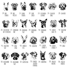Load image into Gallery viewer, Personalized Dog Mug 100+ Breeds in Black and White