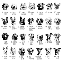 Load image into Gallery viewer, Personalized Dog Mug 100+ Breeds in Black and White