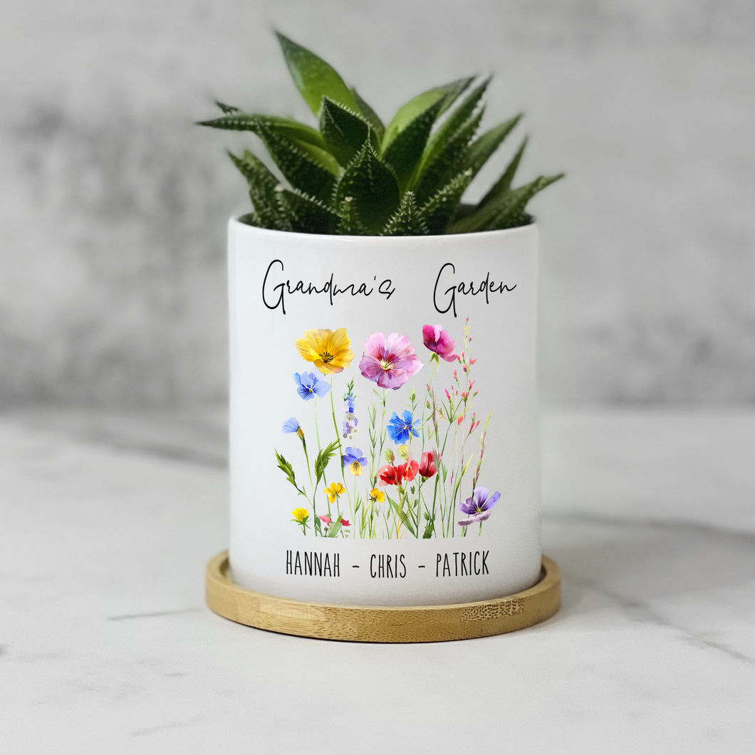 Grandma's Garden - Personalized Planter