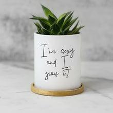 Load image into Gallery viewer, I'm sexy and I Grow It Planter