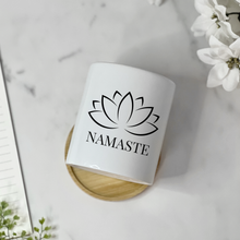 Load image into Gallery viewer, Unique Plant Lover Plant Pot for Table Decor - Namaste (FS)