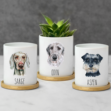 Load image into Gallery viewer, Personalized Dog Planter - Dog Face