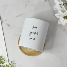 Load image into Gallery viewer, Wedding, Anniversary, Engagement, Birthday Plant Pot for Table Decor - Love Grows Here (FS)