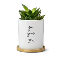 Load image into Gallery viewer, You Grow Girl Planter