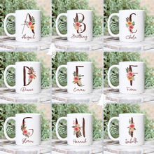 Load image into Gallery viewer, Personalized Name Alphabet Coffee Mug A-Z