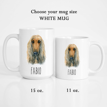 Load image into Gallery viewer, Afghan Hound Personalized Coffee Mug