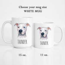Load image into Gallery viewer, American Pitt Bull Dog Face Personalized Coffee Mug