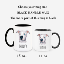 Load image into Gallery viewer, American Pitt Bull Dog Face Personalized Coffee Mug