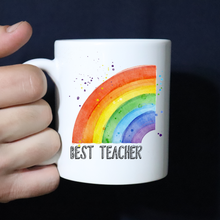 Load image into Gallery viewer, Best Teacher Rainbow Mug