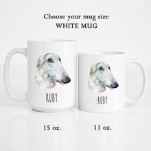 Load image into Gallery viewer, Borzoi Russian Wolfhound Personalized Coffee Mug