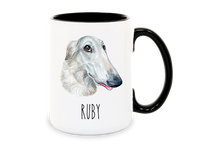 Load image into Gallery viewer, Borzoi Russian Wolfhound Personalized Coffee Mug