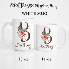 Load image into Gallery viewer, Personalized Name Alphabet Coffee Mug A-Z