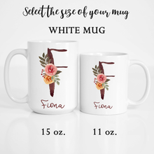 Load image into Gallery viewer, Personalized Name Alphabet Coffee Mug A-Z