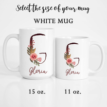 Load image into Gallery viewer, Personalized Name Alphabet Coffee Mug A-Z