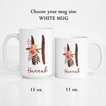 Load image into Gallery viewer, Personalized Name Alphabet Coffee Mug A-Z