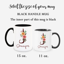 Load image into Gallery viewer, Personalized Name Alphabet Coffee Mug A-Z