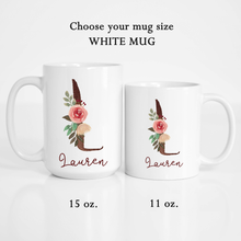 Load image into Gallery viewer, Personalized Name Alphabet Coffee Mug A-Z