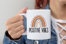 Load image into Gallery viewer, Positive vibes rainbow Coffee Mug