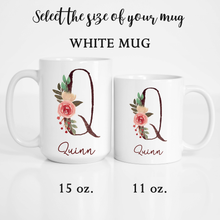 Load image into Gallery viewer, Personalized Name Alphabet Coffee Mug A-Z