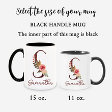Load image into Gallery viewer, Personalized Name Alphabet Coffee Mug A-Z