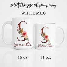 Load image into Gallery viewer, Personalized Name Alphabet Coffee Mug A-Z