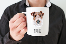 Load image into Gallery viewer, Wire Fox Terrier Dog Face Personalized Coffee Mug