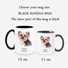 Load image into Gallery viewer, Yorkshire Terrier yorkie Dog Face Personalized Coffee Mug