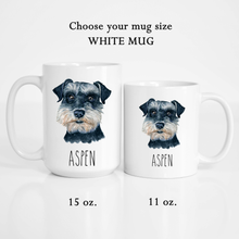 Load image into Gallery viewer, Zwergschnauzer Miniature Schnauzer Dog Personalized Coffee Mug