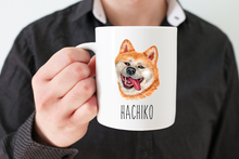 Load image into Gallery viewer, Akita Inu Dog Face Personalized Coffee Mug