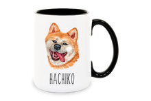 Load image into Gallery viewer, Akita Inu Dog Face Personalized Coffee Mug