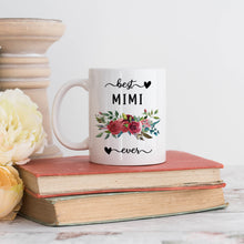 Load image into Gallery viewer, Best Mom and Grandma Ever Red Floral 11 oz. Mug