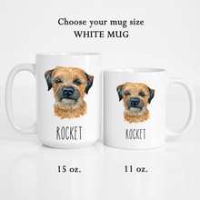 Load image into Gallery viewer, Border Terrier Personalized Coffee Mug