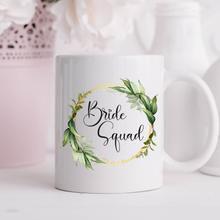 Load image into Gallery viewer, Team Bride Mug Greenery Wreath