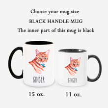 Load image into Gallery viewer, Orange Tabby Cat Personalized Coffee Mug