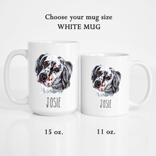 Load image into Gallery viewer, English setter Dog Face Personalized Coffee Mug