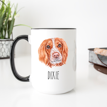 Load image into Gallery viewer, English springer spaniel Dog Face Personalized Coffee Mug