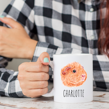 Load image into Gallery viewer, Orange Guinea Pig Personalized Pet Mug
