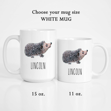Load image into Gallery viewer, Hedgehog Personalized Pet Mug