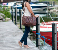 Load image into Gallery viewer, Brown Leather Travel Bag