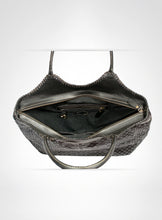 Load image into Gallery viewer, Black Large Leather Tote Bag