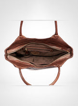 Load image into Gallery viewer, Brown Medium Size Leather Tote Bag