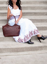 Load image into Gallery viewer, Brown Medium Size Leather Tote Bag