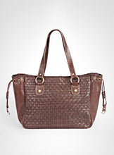Load image into Gallery viewer, Brown Large Leather Tote Bag
