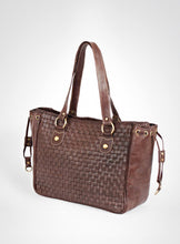 Load image into Gallery viewer, Brown Large Leather Tote Bag