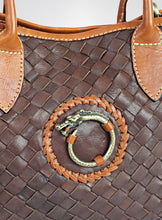 Load image into Gallery viewer, Brown Leather Bag with Attitude