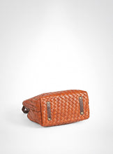 Load image into Gallery viewer, Tan Hand Woven Leather Bag With Attitude